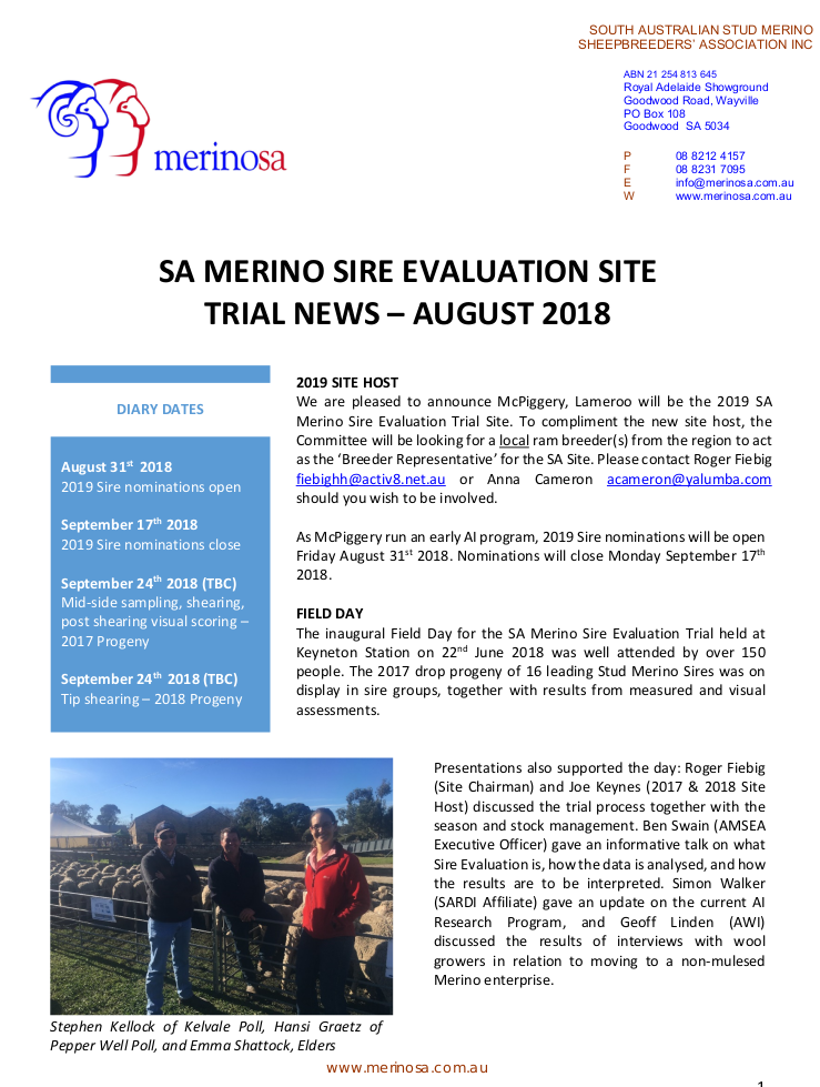 newsletter AUG 2018